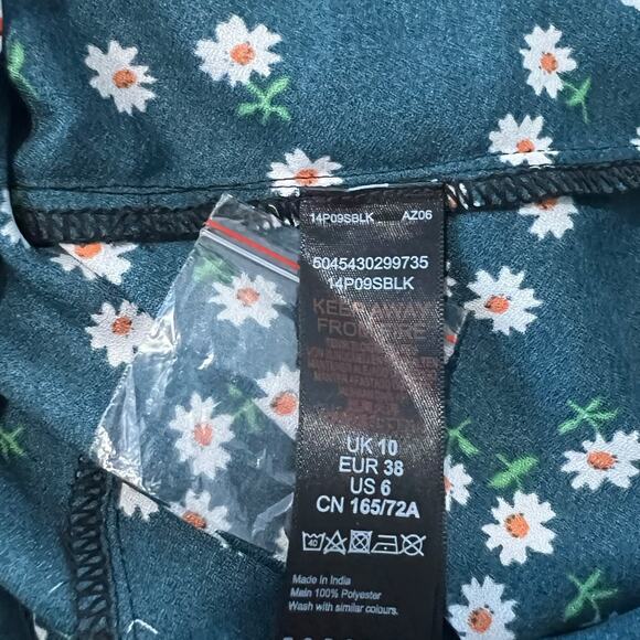 Topshop Womens Floral Romper Long Sleeve 6 NWT - Picture 7 of 10